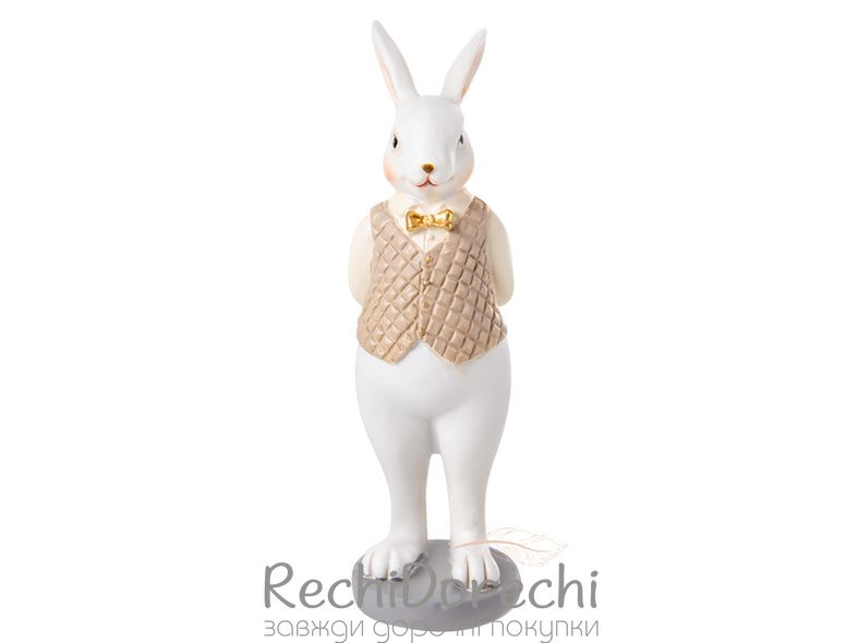 Фігурка декоративна "Кролик у фраку" 5,5x5,5x15см