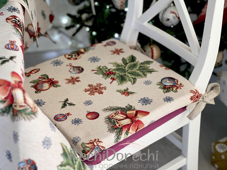 Подушка нка стілець "Різдвяна краса", 40x40