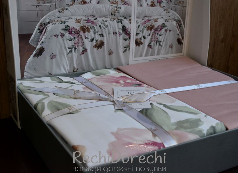 Постельное белье First Choice Cotton Satin Serra Powder, Полуторный 160x220