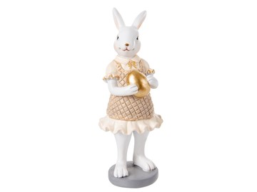 Фігурка декоративна "Кролик у сукні" 5,5x5,5x15см