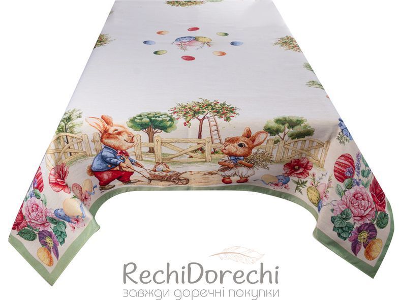 Скатерть Пасхальная гобелен "Кролик" (Adams) RechiDoRechi 716-232 фото