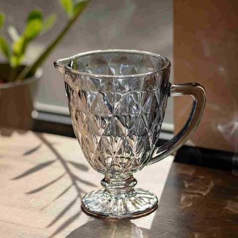 Кувшин для напитков Diamond Blue стеклянный 1 литр HP-19-273 кувшин для лимонада газанки лимонадник RechiDoRechi HP-19-273 фото