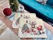 Серветка-підкладка новорічна гобеленова "В очікуванні дива" (золотий люрекс) в інтернет-магазині РечіДоРечі