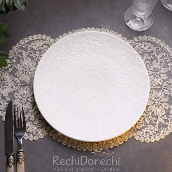 Тарелка десертная керамическая 20 см белая RechiDoRechi HP-7-725 фото