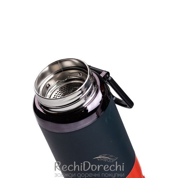 Термос с индикатором температуры и широким горлом 1л синий RechiDoRechi HP-14-29BL фото