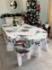 Скатертина овальна гобеленова новорічна "HOME" (срібний люрекс) в інтернет-магазині РечіДоРечі