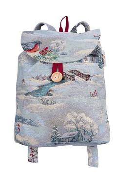 Рюкзак для дітей "Снігова казка" (срібний люрекс), 25x37x6