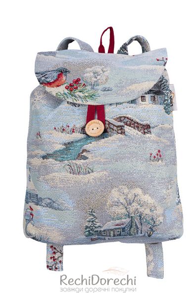 Рюкзак для детей "Снежная сказка" (серебряный люрекс), 25x37x6