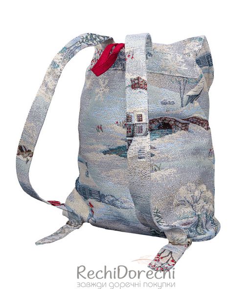 Рюкзак для дітей "Снігова казка" (срібний люрекс), 25x37x6