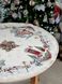 Скатертина кругла гобеленова новорічна "HOME" (срібний люрекс) в інтернет-магазині РечіДоРечі