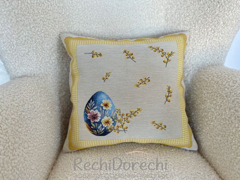 Наволочка Пасхальная гобеленовая односторонняя Пасха RechiDoRechi DERLIN-NV фото