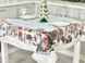 Новогодняя скатерть гобеленовая «Рождественские каникулы» (Серебряный люрекс) в интернет-магазине РечиДоРечи
