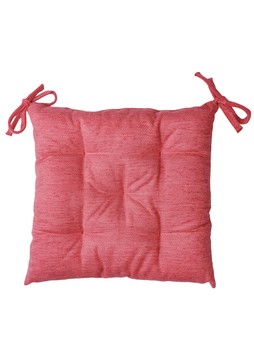 Подушка для стільця "CHENILLA Рожева" 40х40 см, 40x40, Квадратная