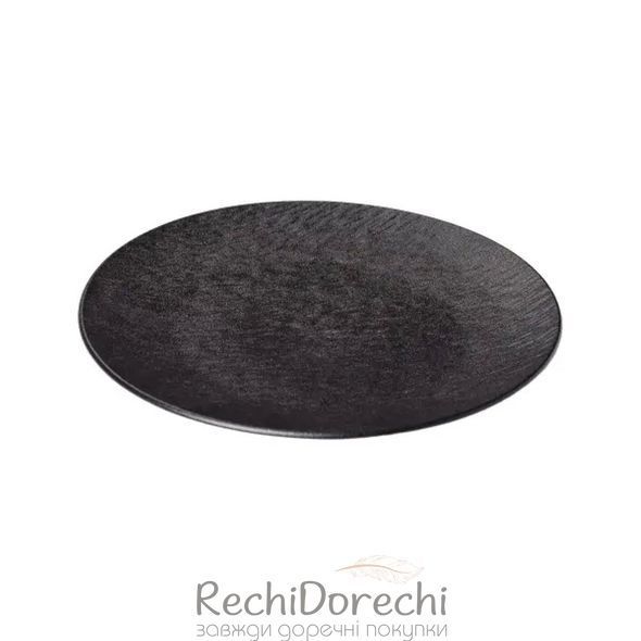 Тарелка сервировочная керамическая 25 см черная RechiDoRechi HP-7-727 фото