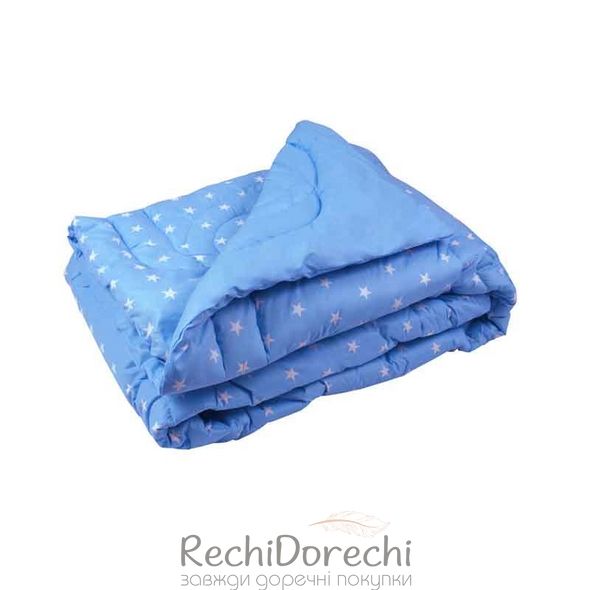 Одеяло 140х205 зимнее шерсть (бязь) Blue, 140x205