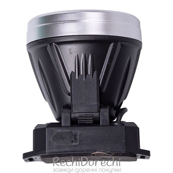 Налобний ліхтар акумуляторний 9х8х7 см 5 В 3 режими роботи LED HP-JG-3