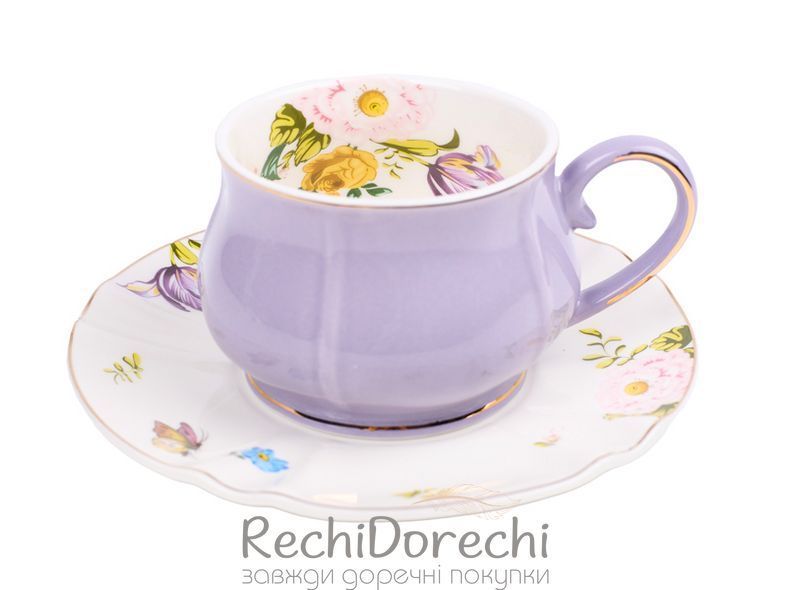 Чайный набор 12 предметов 200мл Сиреневый сад RechiDoRechi 975-030 фото
