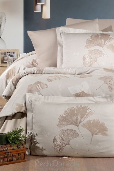 Постільна білизна First Choice Cotton Satin Sofira Beige, Полуторний 160x220