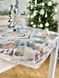 Скатертина новорічна гобеленова "Різдво в Карпатах" (золотий люрекс) в інтернет-магазині РечіДоРечі