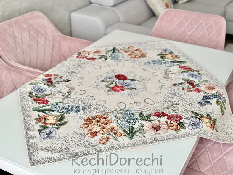 Скатертина гобеленова FLOWERS RechiDoRechi MANDALAS FLOWERS-100 фото