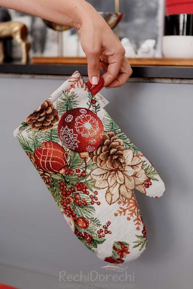 Рукавиця гобеленова PRESENT (в асортименті)PRESENT (золотий люрекс), 32x16