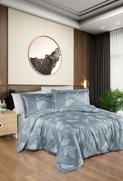 Постельное белье First Choice Cotton Satin Sofira Indigo, Полуторный 160x220