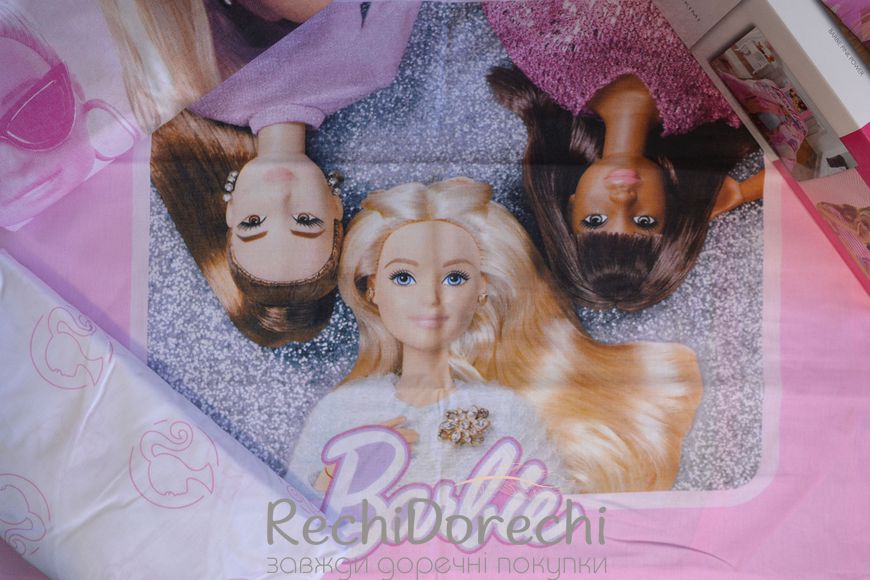 Постільна білизна TAC Disney 160×220 см Barbie Pink Power, Підлітковий 160x220