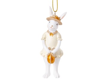 Фігурка декоративна "Кролик в капелюшку" 10см