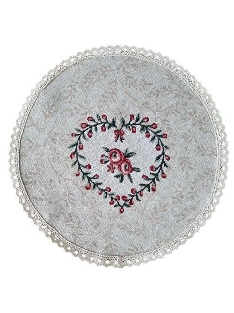 Серветка гобеленова кругла гобеленова "Курочки" RechiDoRechi 026067 фото