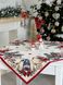 Скатертина гобеленова новорічна "Веселі гноми" (срібний люрекс) в інтернет-магазині РечіДоРечі