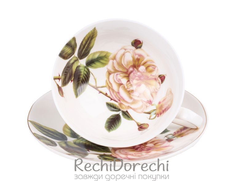 Чайний набір 2 предмета 200мл Чайний букет RechiDoRechi 975-072 фото
