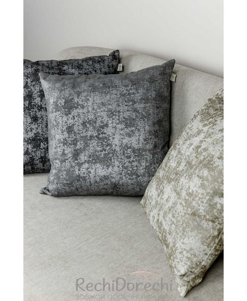 Подушка декоративна 45х45см INFINITY сіра RechiDoRechi 029599 фото