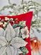Наволочка новорічна одностороння "Зимова квітка" (срібний люрекс) в інтернет-магазині РечіДоРечі
