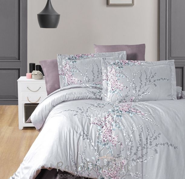 Постельное белье First Choice Cotton Satin Wisteria Lilac, Полуторный 160x220