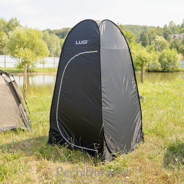 Намет душ-туалет для кемпінгу автомат 120&times;120&times;190 (см) тент для душу та туалету туристичний LU-015DB Чорний