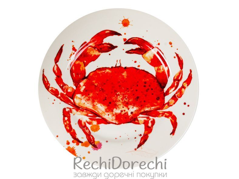 Набір тарілок "Red Shells" 2 шт 19 см RechiDoRechi 922-113 фото