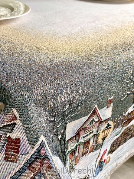 Скатертина новорічна гобеленова "Christmas vibe" RechiDoRechi RUNNER1377-180 фото