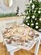 Скатертина новорічна гобеленова "Карпатська ніч" (золотий люрекс) в інтернет-магазині РечіДоРечі
