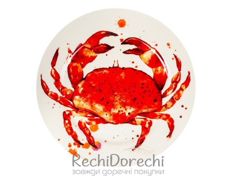 Набір тарілок "Red Shells" 2 шт 27 см RechiDoRechi 922-114 фото