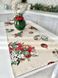 Новогодняя гобеленовая дорожка на стол «Рождественские украшения» (Серебряный люрекс) в интернет-магазине РечиДоРечи