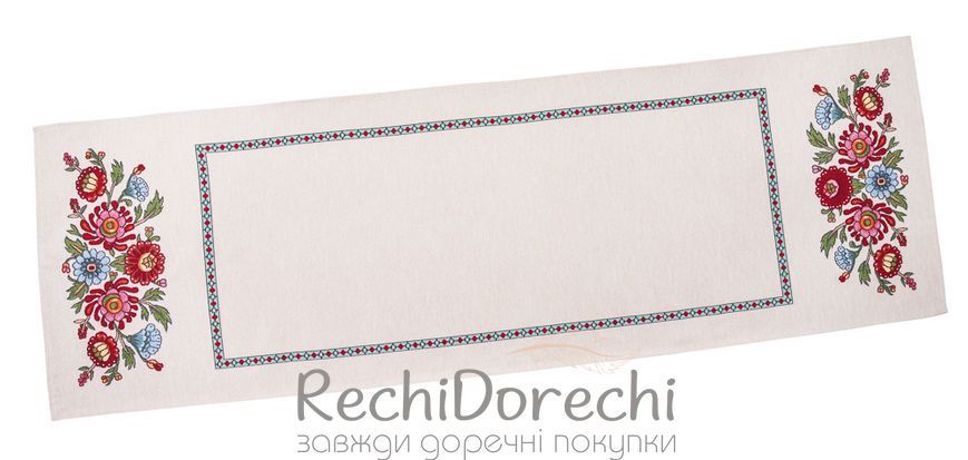 Доріжка гобеленова "Квітковий фольклор" RechiDoRechi RUNNER1010-37 фото