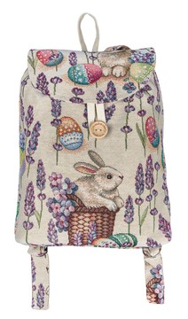 Рюкзак для детей пасхальный "Лавандовый кролик", 25x37x6