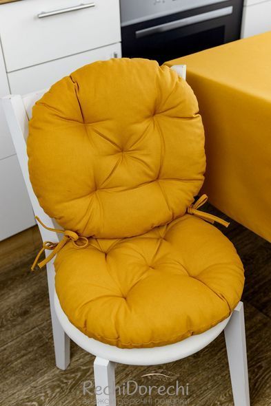 Подушка на стілець Happy Fall Охра D-40 ТМ "Прованс" RechiDoRechi 030736 фото