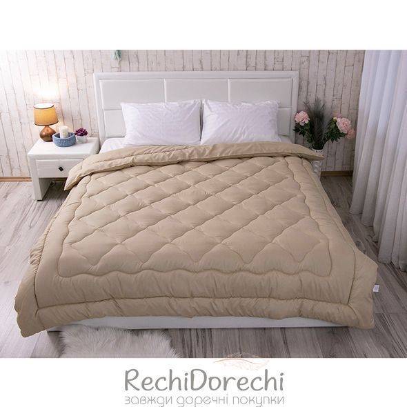Одеяло 155х210 шерстяное дизайн бежевое RechiDoRechi 317.52ШУ_Бежевий фото